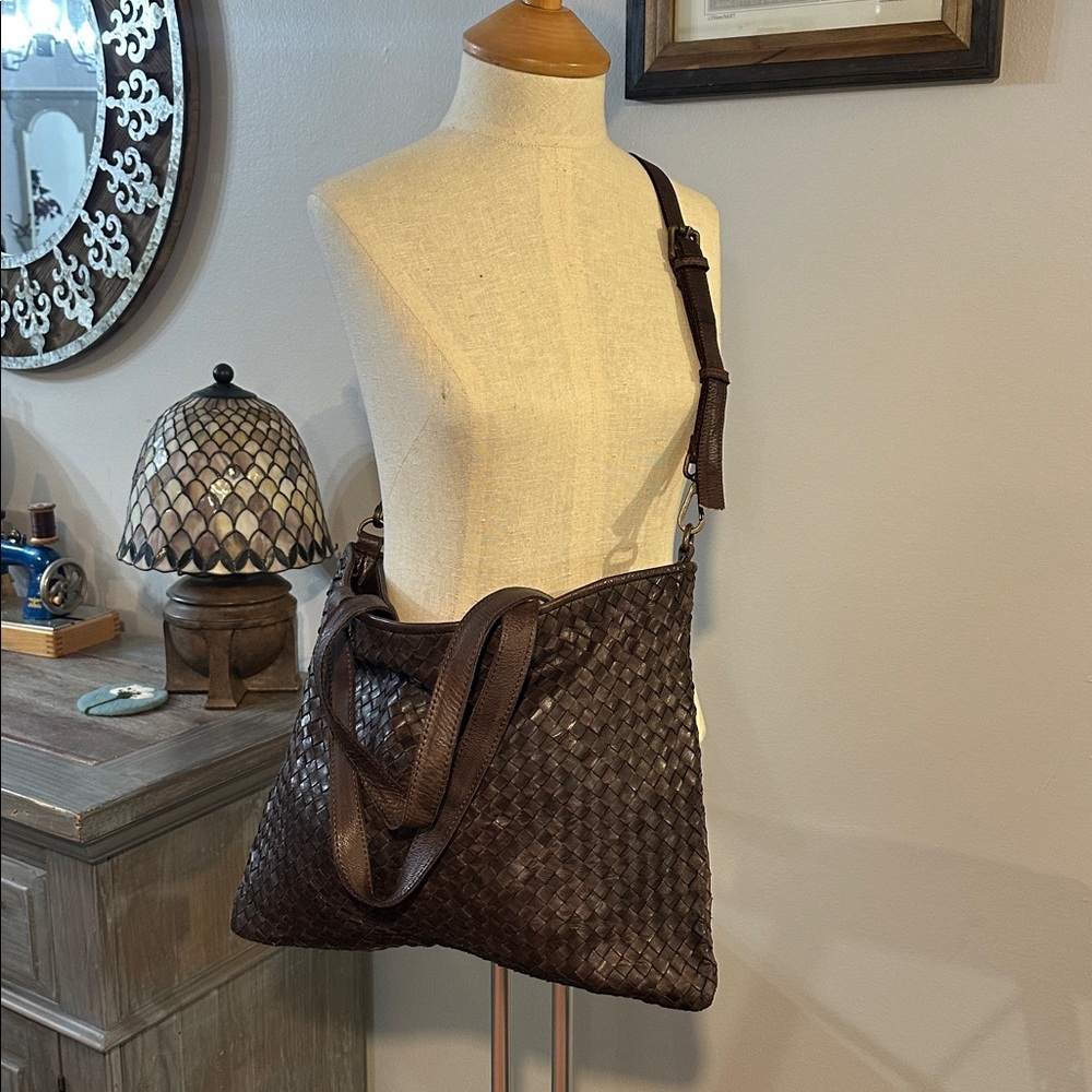 Valentina Woven Leather Bag